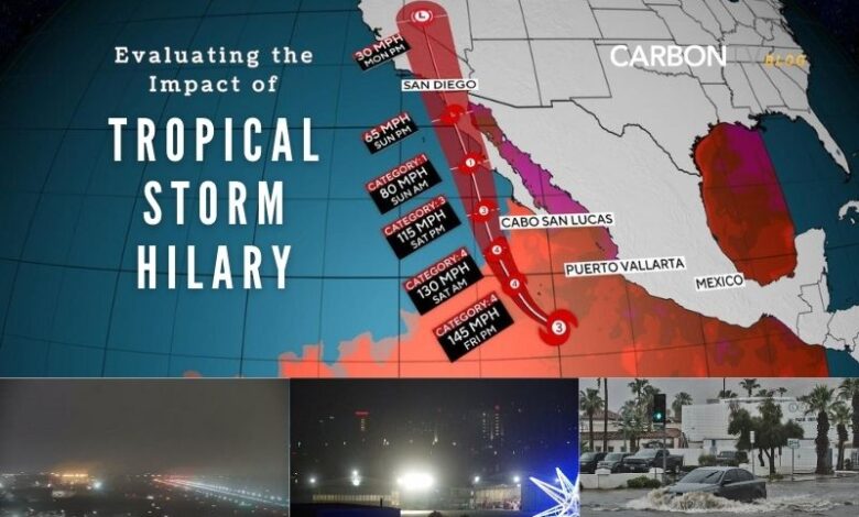 Tropical Storm Hilary moves on from California, leaving a trail of