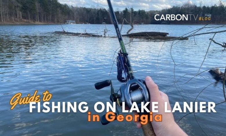 Fishing on Lake Lanier in Georgia